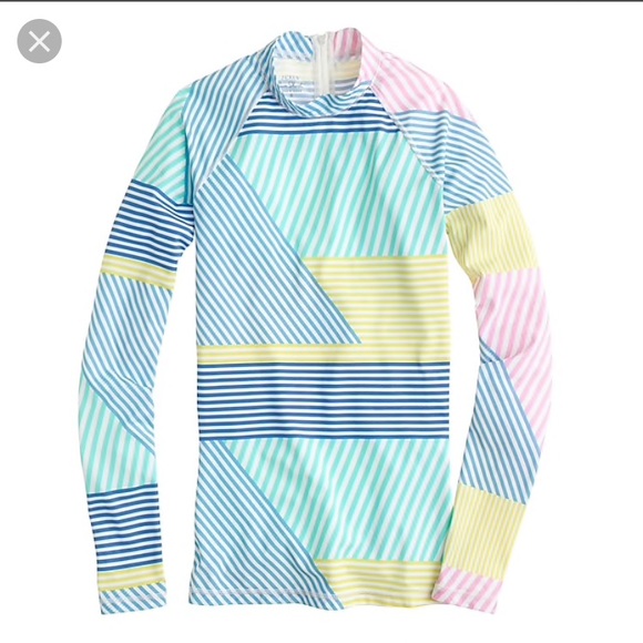 J. Crew Other - J. Crew rash guard in mixed stripe